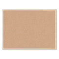 U Brands Cork Bulletin Board, 47 x 35, Natural Surface, Birch Frame