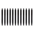 U Brands Cambria Soft Touch Mechanical Pencil, 0.7 mm, HB (#2), Black Lead, Black Barrel, 12/Pack