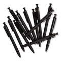 U Brands Monterey Ballpoint Pen, Medium 1 mm, Black Ink, Black Barrel, Dozen