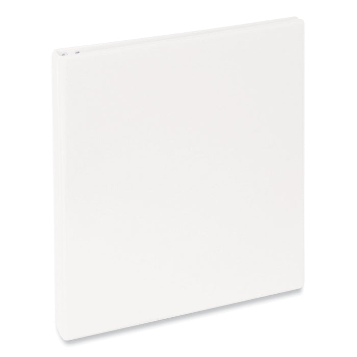 Universal Slant D-Ring View Binder, 3 Rings, 0.5" Capacity, 11 x 8.5, White