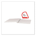 Universal Slant D-Ring View Binder, 3 Rings, 0.5" Capacity, 11 x 8.5, White