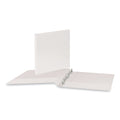 Universal Slant D-Ring View Binder, 3 Rings, 0.5" Capacity, 11 x 8.5, White