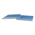 Universal Slant D-Ring View Binder, 3 Rings, 0.5" Capacity, 11 x 8.5, Light Blue