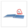 Universal Slant D-Ring View Binder, 3 Rings, 0.5" Capacity, 11 x 8.5, Light Blue