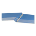 Universal Slant D-Ring View Binder, 3 Rings, 0.5" Capacity, 11 x 8.5, Light Blue