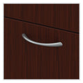 HON Mod Mobile Pedestal, Left or Right, 3-Drawers: Box/Box/File, Legal/Letter, Traditional Mahogany, 15" x 20" x 28"