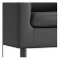 HON Parkwyn Series Club Chair, 33" x 26.75" x 29", Black Seat/Back, Black Base