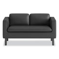 HON Parkwyn Series Loveseat, 53.5w x 26.75d x 29h, Black
