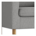HON Parkwyn Series Loveseat, 53.5w x 26.75d x 29h, Gray