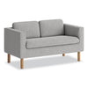 HON Parkwyn Series Loveseat, 53.5w x 26.75d x 29h, Gray