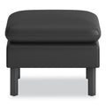 HON Parkwyn Ottoman, 23" x 23" x 17.5", Black Seat, Black Base
