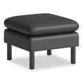 HON Parkwyn Ottoman, 23" x 23" x 17.5", Black Seat, Black Base