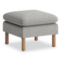 HON Parkwyn Ottoman, 23" x 23" x 17.5", Gray Seat, Oak Base