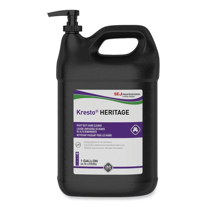 SC Johnson Professional Kresto Heritage Heavy Duty Hand Cleaner, Fresh Scent, 1 gal Bottle Refill, 4/Carton