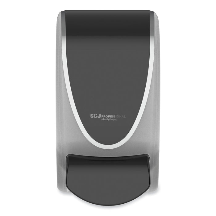 SC Johnson Professional Transparent Manual Dispenser, 1 L, 4.92 x 4.5 x 9.25, Black/Chrome, 15/Carton