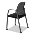 HON Nucleus Series Recharge Guest Chair, Supports Up to 300 lb, 17.62" Seat Height, Black Seat/Back, Black Base