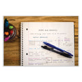 Zebra Z-Grip Ballpoint Pen, Retractable, Medium 1 mm, Blue Ink, Clear Barrel, 12/Pack