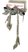 Betsey Johnson Holiday High Heel Shoes Bows Rhinestone Mismatch Drop Earrings by Vanessa Jane