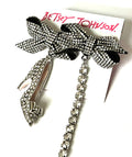 Betsey Johnson Holiday High Heel Shoes Bows Rhinestone Mismatch Drop Earrings by Vanessa Jane