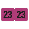 Smead Yearly End Tab File Folder Labels, 23, 0.75 x 1.5, Purple, 500 Labels/Roll
