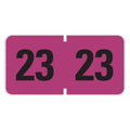 Smead Yearly End Tab File Folder Labels, 23, 0.75 x 1.5, Purple, 500 Labels/Roll
