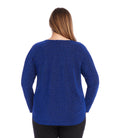 Karen Kane Womens Plus Size Metallic Knit Shirttail Top, Size OX by Vanessa Jane