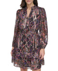 Vince Camuto Womens Paisley-Print Fit and Flare Dress , Size 14 by Vanessa Jane