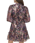 Vince Camuto Womens Paisley-Print Fit and Flare Dress , Size 14 by Vanessa Jane