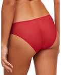 Yara See-through Bikini Panty - Dark Red,Large by Vanessa Jane