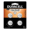 Duracell Lithium Coin Batteries With Bitterant, 2032, 4/Pack