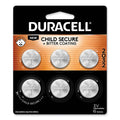 Duracell Lithium Coin Batteries With Bitterant, 2032, 6/Pack