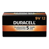 Duracell CopperTop Alkaline 9V Batteries, 12/Box