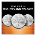 Duracell Lithium Coin Batteries With Bitterant, 2032, 2/Pack