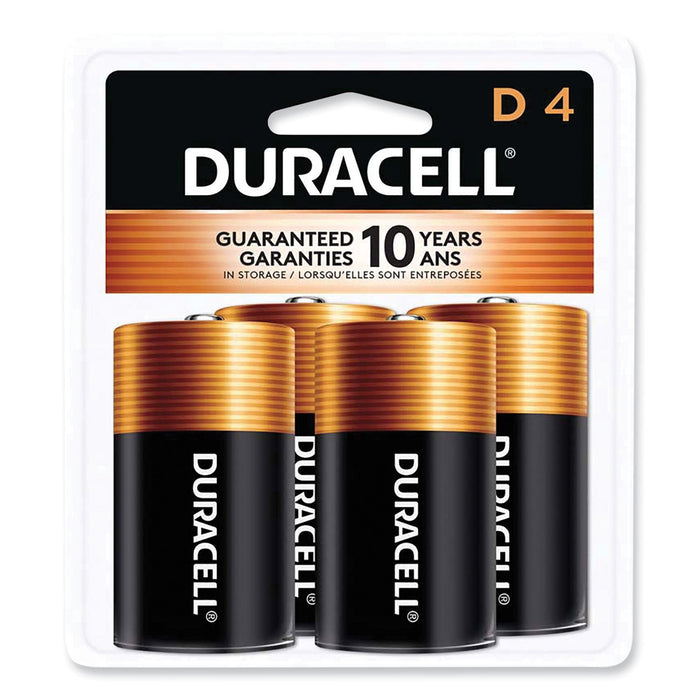 Duracell CopperTop Alkaline D Batteries, 4/Pack