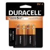Duracell CopperTop Alkaline 9V Batteries, 4/Pack