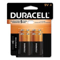 Duracell CopperTop Alkaline 9V Batteries, 4/Pack