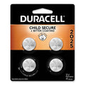 Duracell Lithium Coin Batteries With Bitterant, 2025, 4/Pack
