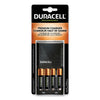 Duracell ION SPEED 4000 Hi-Performance Charger, Includes 2 AA and 2 AAA NiMH Batteries