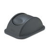 Rubbermaid Rectangular Free-Swinging Plastic Lids, Black