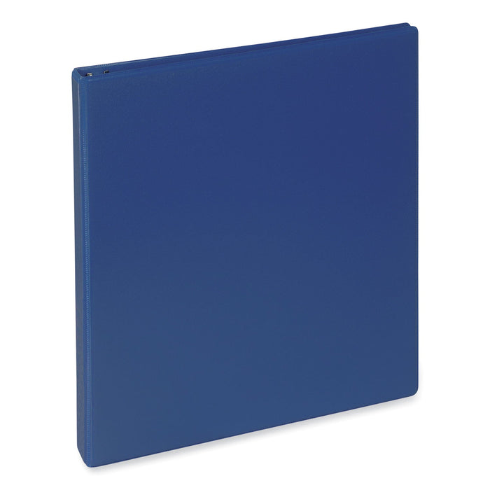 Universal Slant D-Ring View Binder, 3 Rings, 1.5" Capacity, 11 x 8.5, Navy Blue