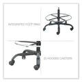 Alera Mota Series Big and Tall Stool, Supports Up to 450 lb, 28.74" to 32.67" Seat Height, Black
