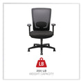 Alera Envy Series Mesh High-Back Multifunction Chair, Supports Up to 250 lb, 16.88" to 21.5" Seat Height, Black