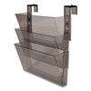 deflecto DocuPocket Three-Pocket File Partition Set, 3 Sections, Letter Size, 13" x 7" x 20", Smoke, 3/Set