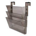 deflecto DocuPocket Three-Pocket File Partition Set, 3 Sections, Letter Size, 13" x 7" x 20", Smoke, 3/Set