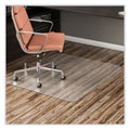 deflecto EconoMat All Day Use Chair Mat for Hard Floors, 45 x 53, Rectangular, Clear