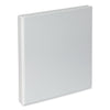 Universal Slant D-Ring View Binder, 3 Rings, 1" Capacity, 11 x 8.5, White, 12/Carton