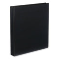Universal Slant D-Ring View Binder, 3 Rings, 1" Capacity, 11 x 8.5, Black, 12/Carton
