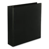 Universal Slant D-Ring View Binder, 3 Rings, 2" Capacity, 11 x 8.5, Black, 6/Carton