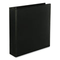 Universal Slant D-Ring View Binder, 3 Rings, 2" Capacity, 11 x 8.5, Black, 6/Carton