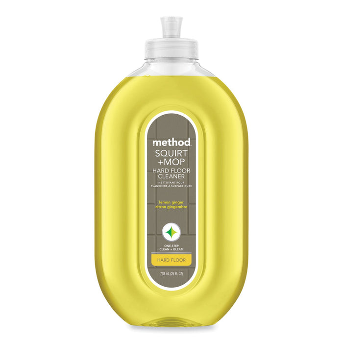 Method Squirt + Mop Hard Floor Cleaner, 25 oz Spray Bottle, Lemon Ginger Scent